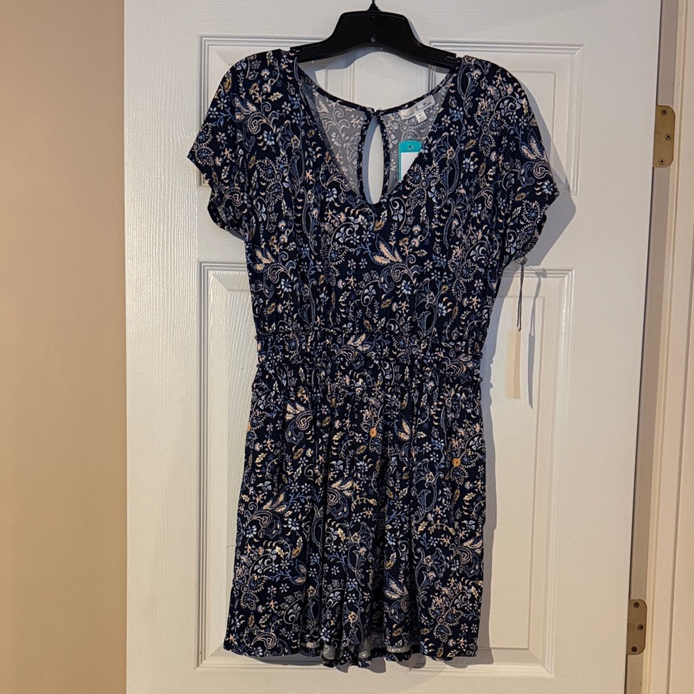 Nine Britton Navy Floral Romper